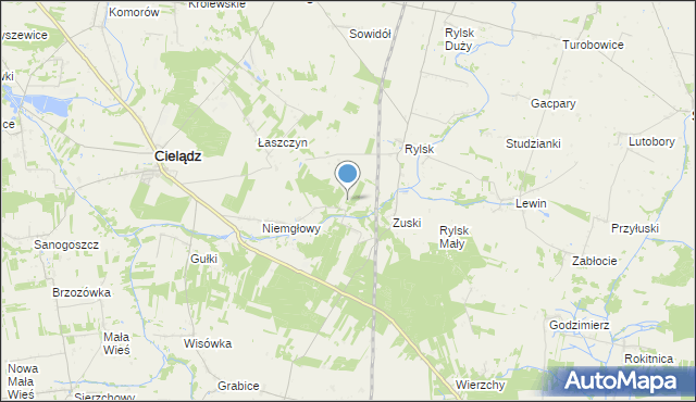 mapa Niemgłowy BC, Niemgłowy BC na mapie Targeo